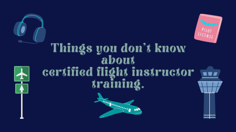 Certified flight instructor training.