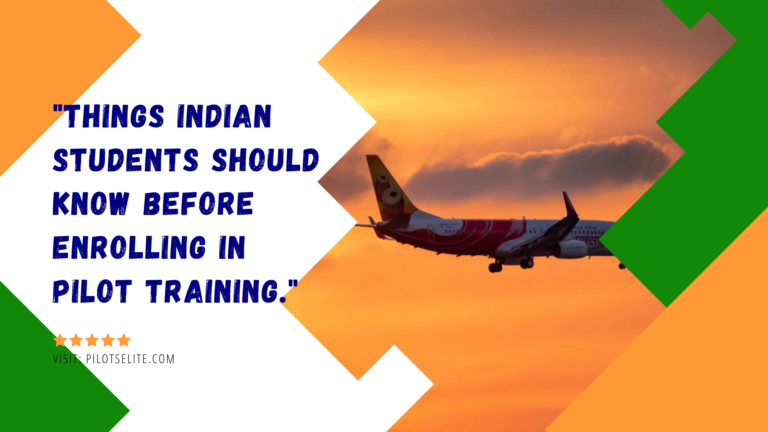 Pilot training in the USA for Indian students.