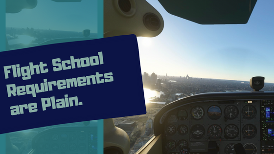 Anyone can enroll in a pilot training school meeting these requirements.