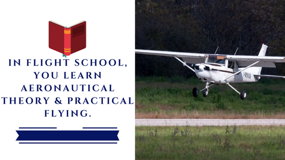 What do you study in flight school?